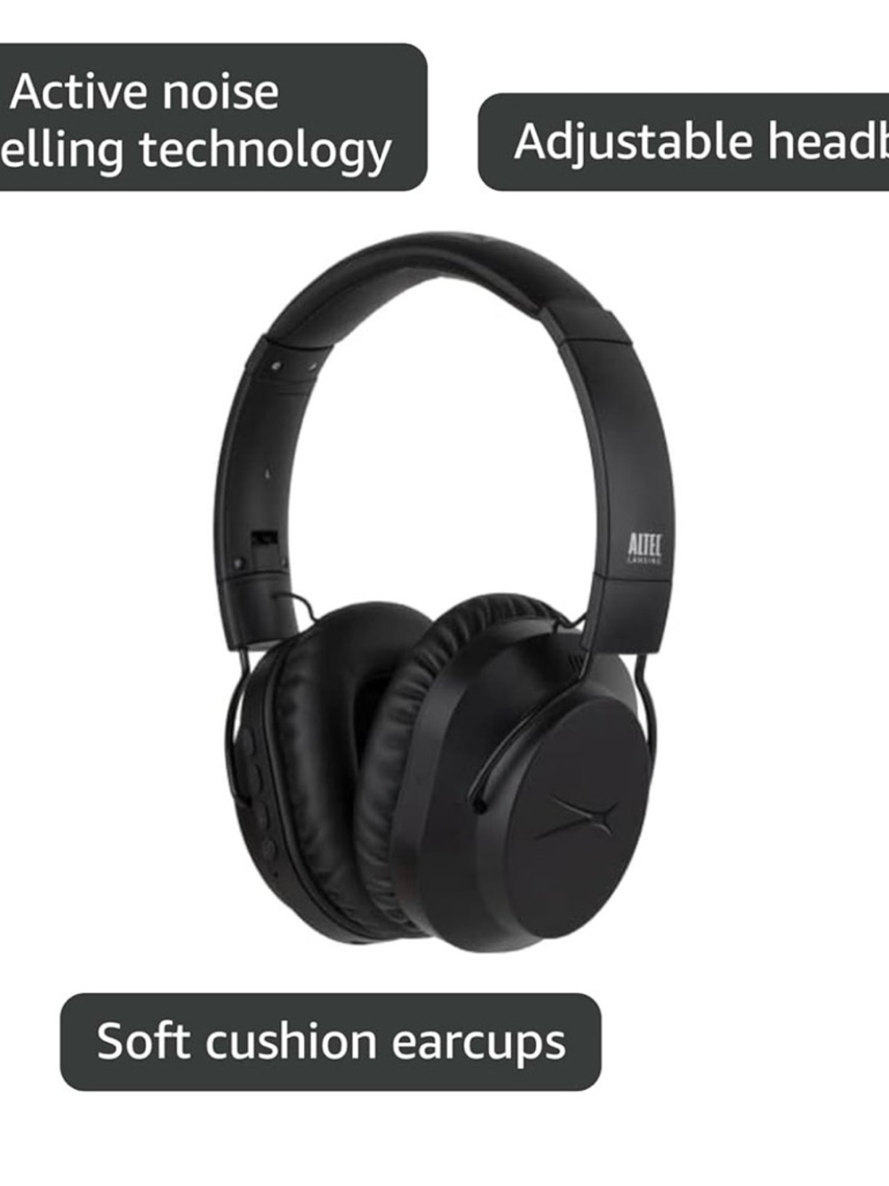 Altec Lansing Noise Cancelling Headphones w/ Bluetooth - Picture 3 of 3